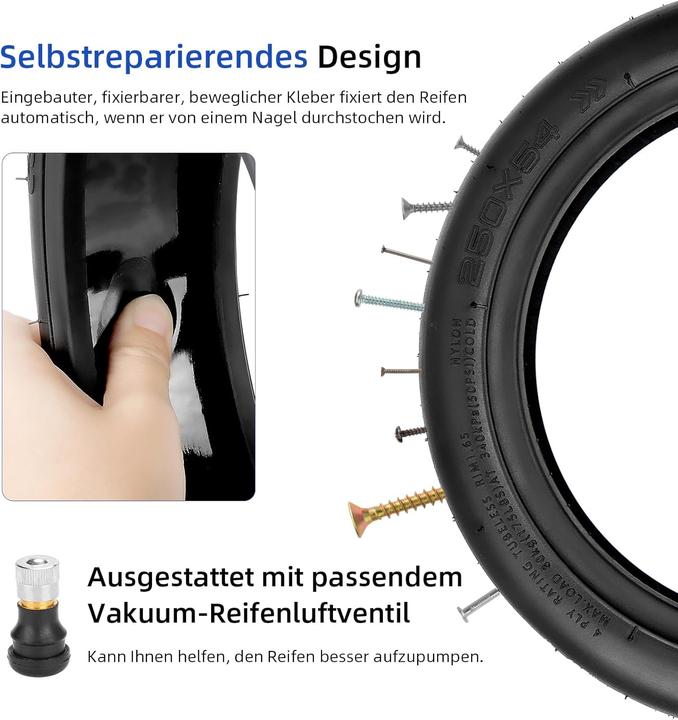 Produktbild Ulip Schlauchloser Ersatzreifen für E-Scooter (10 Zoll)