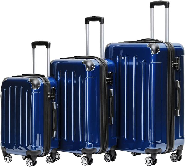 Produktbild Beibye 3-tlg. Hartschalenkoffer-Set (Handgepäck (bis 50l), M (50 - 90l), L (90 - 115l))