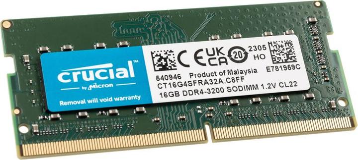 Produktbild Crucial Laptop Memory (1 x 16GB, 3200 MHz, DDR4-RAM, SO-DIMM)