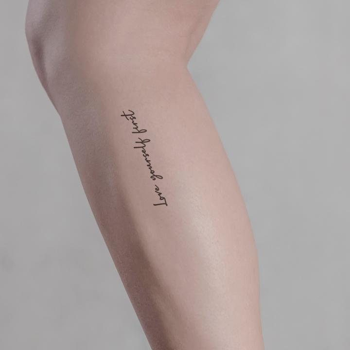 Image du produit minink Tatouage temporaire - love yourself first