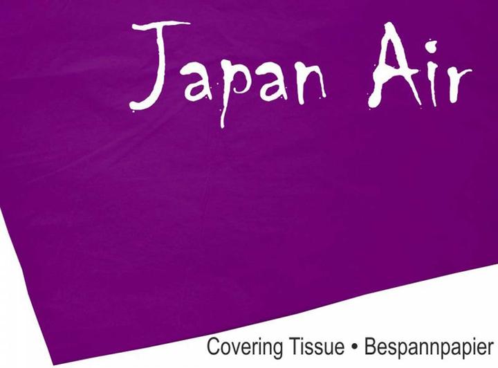 Image du produit Modellbau Lindinger japan air papier entoilé 16g violet 500 x 750 mm 10pcs. roulé
