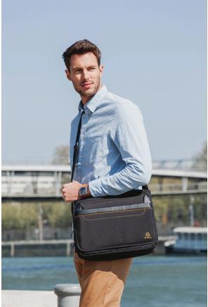 Actual product image Exacompta Sac messenger ordinateur Exactive (14) - Noir (14", Universal)