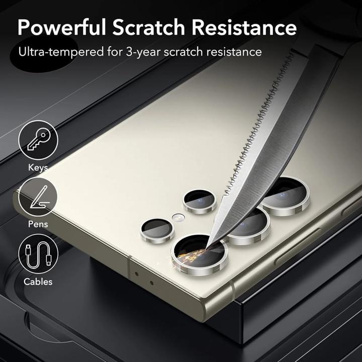 Actual product image Anank Samsung Galaxy S25 Ultra - armoured glass rear camera - transparent single - (99AR + Corning) (1 Piece, Samsung Galaxy S25 Ultra)