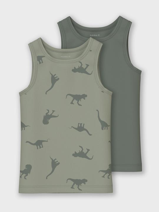 Actual product image Name it Nmmtank Top 2p Agave Green Dino Noos (98)