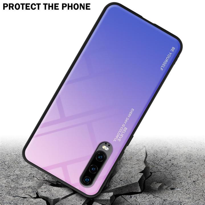 Actual product image Cadorabo TPU 2 colors glass cover (Huawei P30)