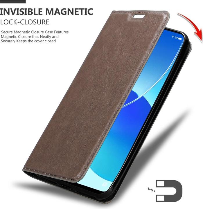 Actual product image Cadorabo Book Invis. Magnet sleeve (Oppo Reno 6 5G)