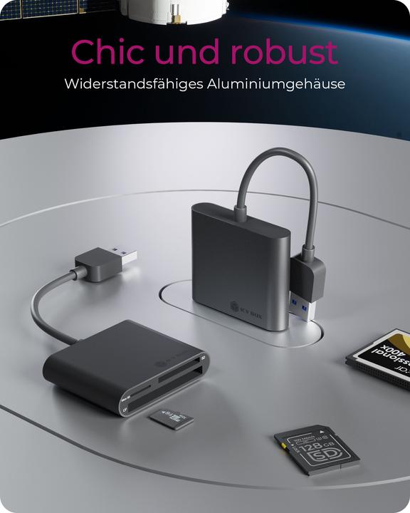 Produktbild Icy Box IB-CR301-U3, USB3.0 Multi-Kartenl. (USB 3.0)