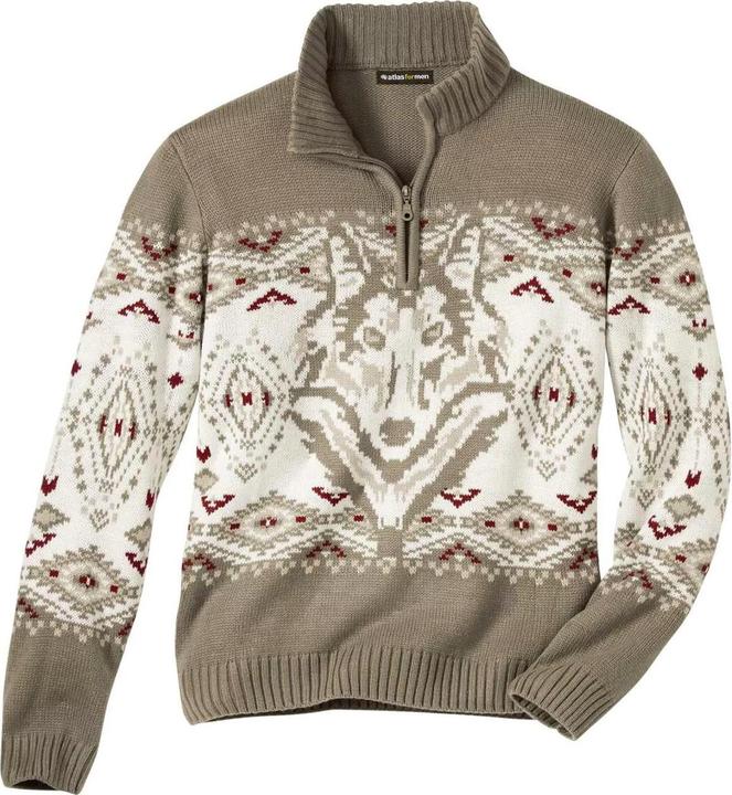 Atlas For Men Mens Wolf Jumper (M)