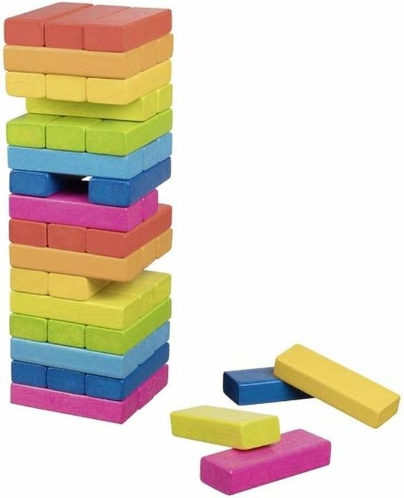 Produktbild Goki Geschicklichkeitsspiel Wackelturm (Französisch, Italienisch, Englisch, Schweizerdeutsch)
