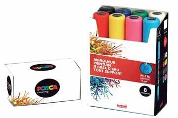 Produktbild Posca Marker PC-17K Rechteckspitze (Mehrfarbig, 15 mm, 8 x)