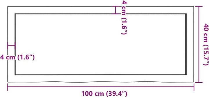 Produktbild VidaXL Lian (100 x 40 x 4 cm)