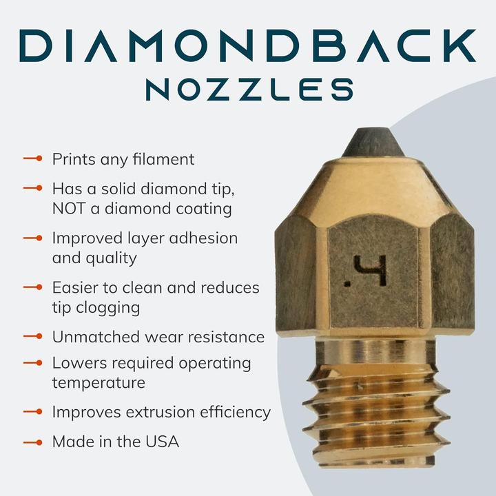 Produktbild E3D Online E3D DiamondBack MK8 Nozzle (Düse)