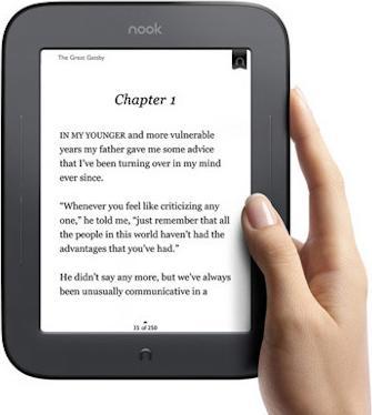 Produktbild Barnes & Noble B&N nook Simple Touch GlowLight (6", 2 GB, Black, Schwarz)