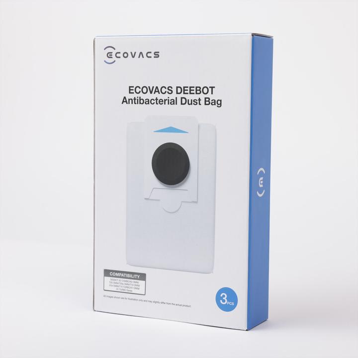 Image du produit Ecovacs DEEBOT X2 COMBO Sacs à poussière antibactériens 3L - DDB030028 (3 x)