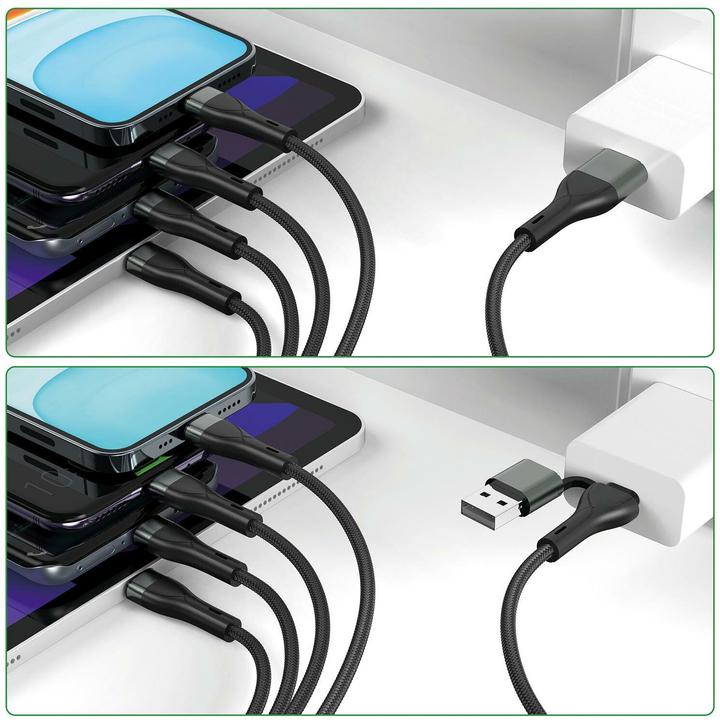 Actual product image 4smarts Multi charging cable 4in2 (1.20 m, USB 2.0)