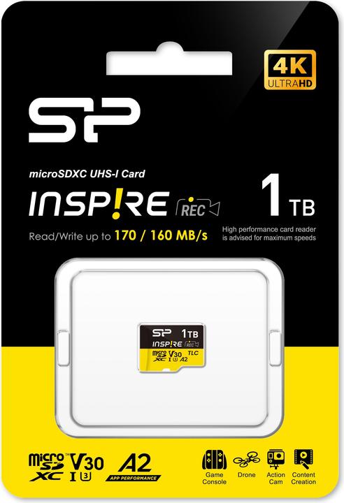 Silicon Power microSDXC 1TB A2 + USB-C 3.2 Gen Card Reader (1000 Go, microSD)