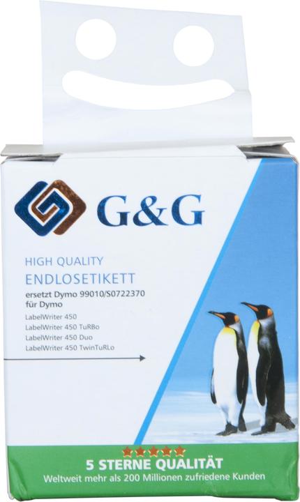 Actual product image Roll labels suitable for Dymo black on white, Size mm: 28 x 89, Replaces: 99010/S0722370