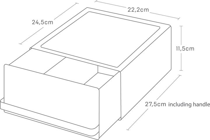 Actual product image Yamazaki Drawer for TOWER worktop