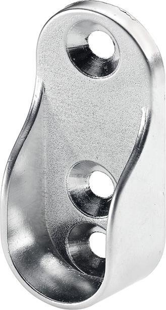 Produktbild Hettich Schrankrohr-Lager, für Rohrprofil oval 15 x 30 mm, verchomt (1 Stk.)
