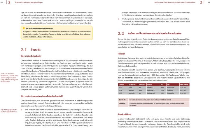 Actual product image Access für Einsteiger - Schritt für Schritt zur Datenbank (German, Inge Baumeister, 2022)
