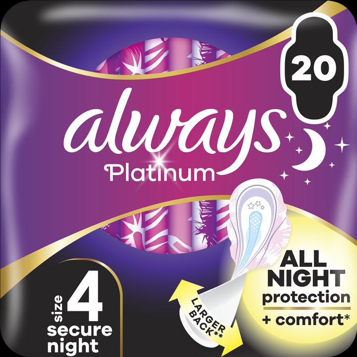 Image du produit Always Platinum Secure Night (20 x, Tampons sanitaires)