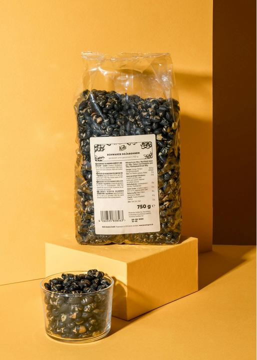 Produktbild KoRo Schwarze Sojabohnen, geröstet und gesalzen (750 g)