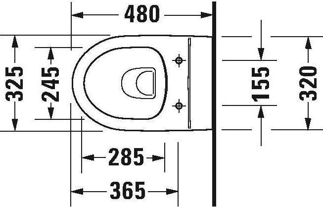 Immagine prodotto Duravit WC sospeso DURASTYLE BASIC RIMLESS ti. f bambini 325x480mm HygieneGlaze bianco