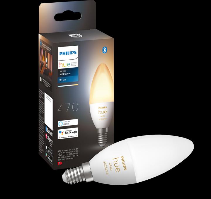 Image du produit Philips Hue White Ambiance BT (E14, 5.20 W, 470 lm, 1 x, G)
