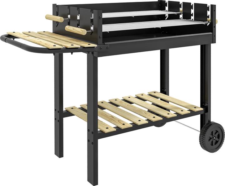 Produktbild Outsunny Holzkohlgrill mit höhenverstellbaren Grillrosten