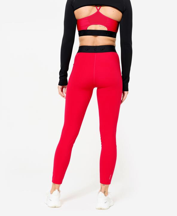 Produktbild Domyos Leggings Damen Elastikbund - rot (W28/L31)