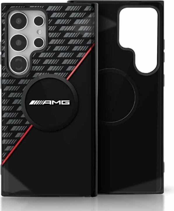 Image du produit Mercedes AMG Double Layer Rhombs MagSafe Case for Samsung Galaxy S25 Ultra - Black/Red (Samsung Galaxy S25 Ultra)