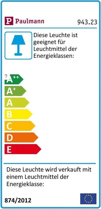 Energie-Label Paulmann Mini Poller Classic (160 lm, E14, IP44)