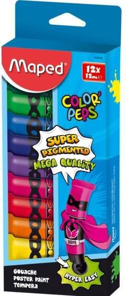Immagine prodotto Maped Gouache 12ml PU=12 colori in scatola (Ordinati, 12 ml)