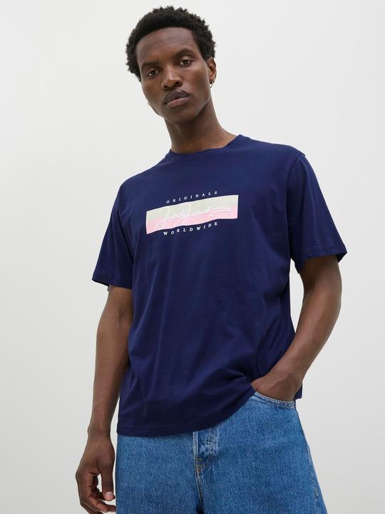 Actual product image Jack & Jones Logo Rundhalsausschnitt T-shirt T-shirt (M)