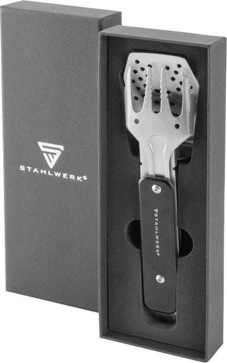 Actual product image Stahlwerk BBQ Multitool Grill Set with Grill Tongs Grill Fork Grill Turner
