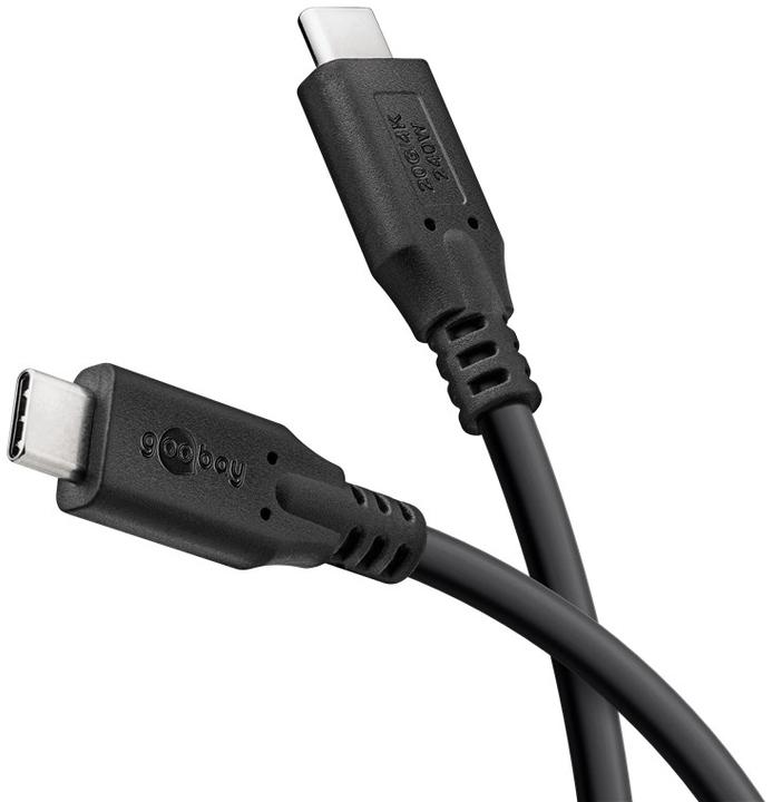 Immagine prodotto Goobay Cavo USB-C, USB4, 240 W, 20 Gbit/s, Power Delivery, 2 m (2 m, USB 4.0)