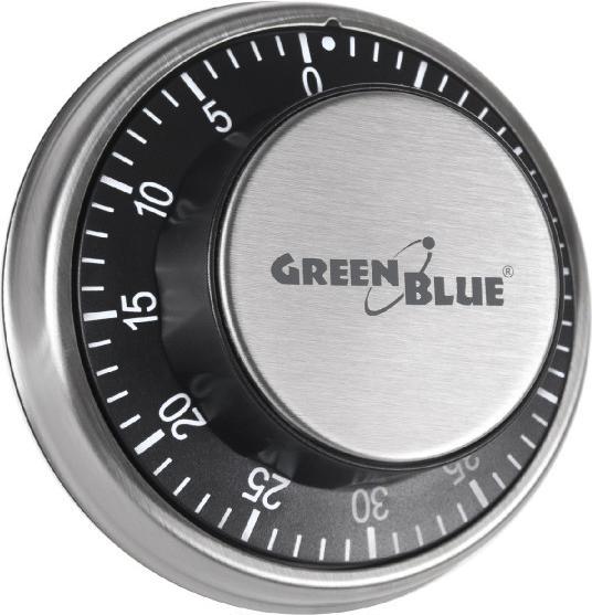 Actual product image Greenblue 51348 - Mechanical kitchen timer - Silver - 60 min - Magnetic - 9,5 cm - Box
