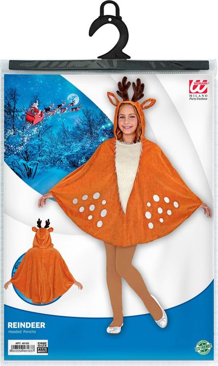 Immagine prodotto Widmann REH (poncho con cappuccio), Taglia unica per la maggior parte dei bambini (Taglia unica)