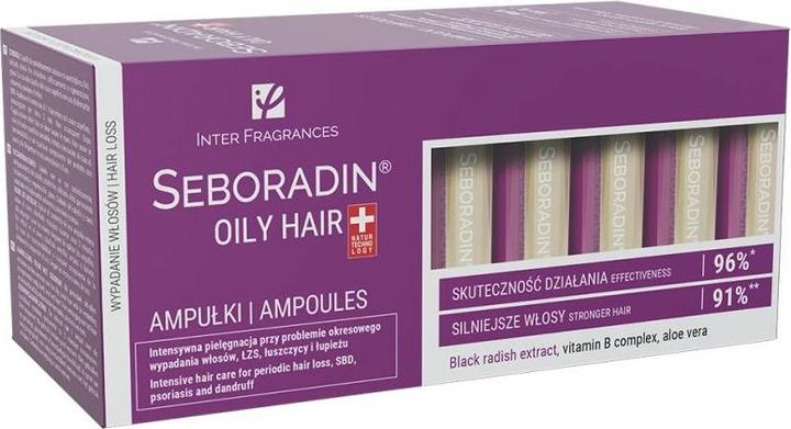 Inter Fragrances Fiale di siero per capelli grassi 14 x 5,5ml - Confezione da 14 (77 ml)