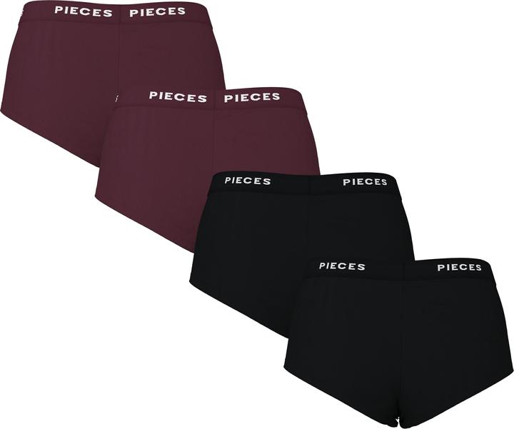 Produktbild Pieces Pclogo Lady 4 Pack Solid Noos Bc (S, 4er Pack)