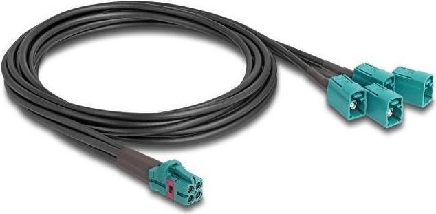 Actual product image Delock Cable mini FAKRA Z socket quad to 4 x FAKRA Z socket B-type (Antenna cable)