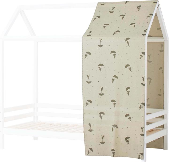 Actual product image Hoppekids Sandman (Ole Lukoie) House Bed Curtain for House Beds 90x200 cm, Green
