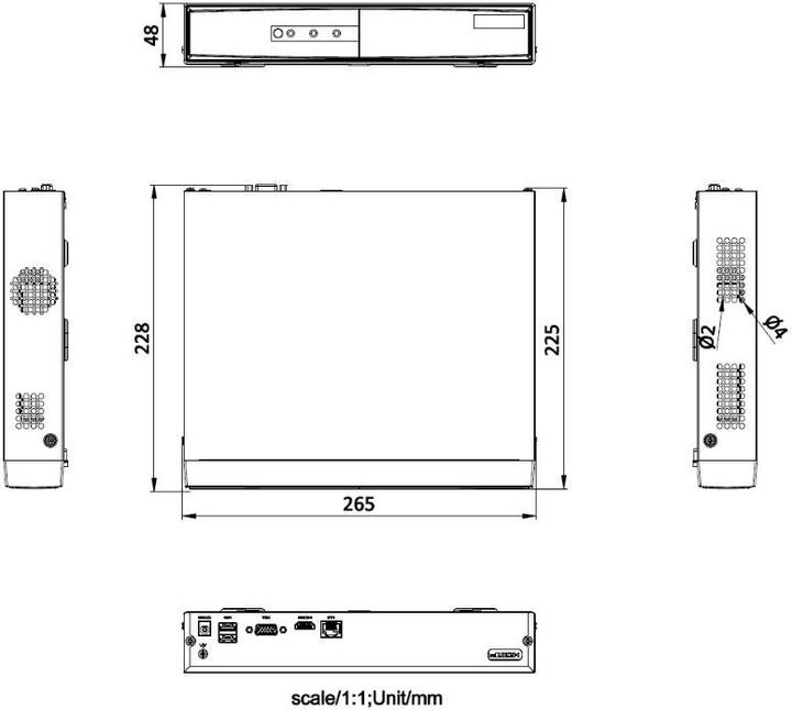 Produktbild Hikvision DS-7104NI-Q1/M(D) NVR 4 Kanal (Netzwerk Videorecorder (NVR))
