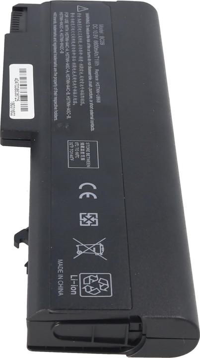 Actual product image AccuCell Akku passend für HP Compaq 6730B, Li-Ion, 10,8V, 6600mAh, 71,3Wh, black (6600 mAh)