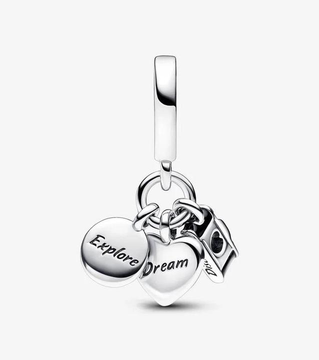 Immagine prodotto Pandora Fotocamera Cuore e Bussola Tripla (Argento 925)
