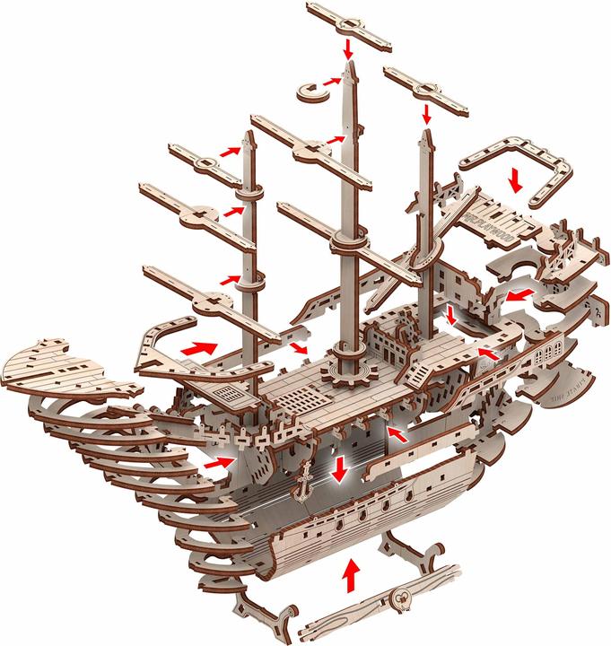 Actual product image Mr Playwood Pirate ship