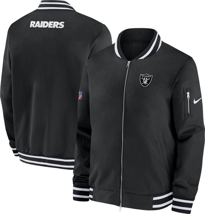Actual product image Nike Las Vegas Raiders Coach Bomber Jacket 2XL (XXL)