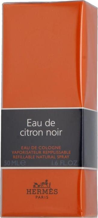Actual product image Hermès Eau de Citron Noir by Eau de Cologne Refillable Spray 50 ml (Eau de cologne, 50 ml)