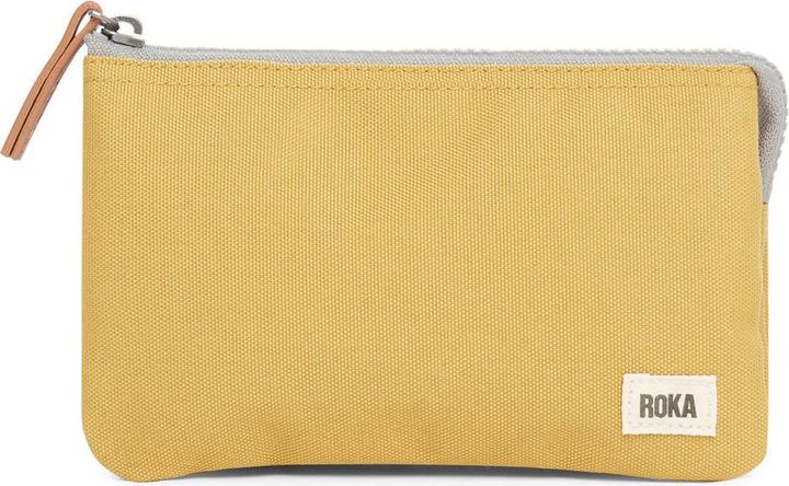 Roka London Carnaby Wallet Sustainable Canvas Flax