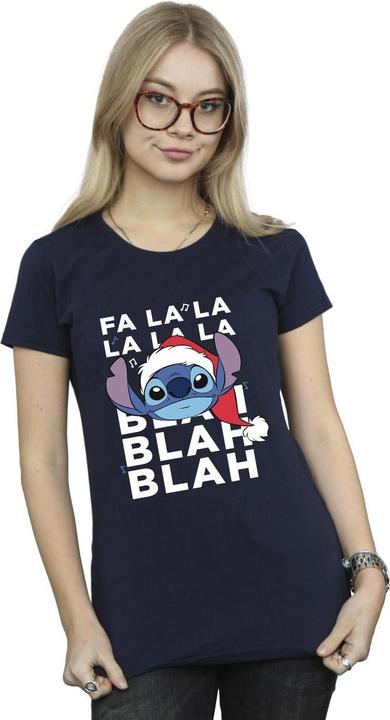 Immagine prodotto Disney Lilo And Stitch Christmas Blah Blah Blah Maglietta Donna (M)